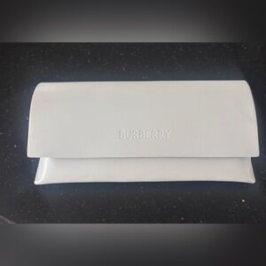 Burberry White Sunglasses Pouch Leather